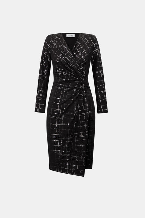 Plaid Wrap Dress 862