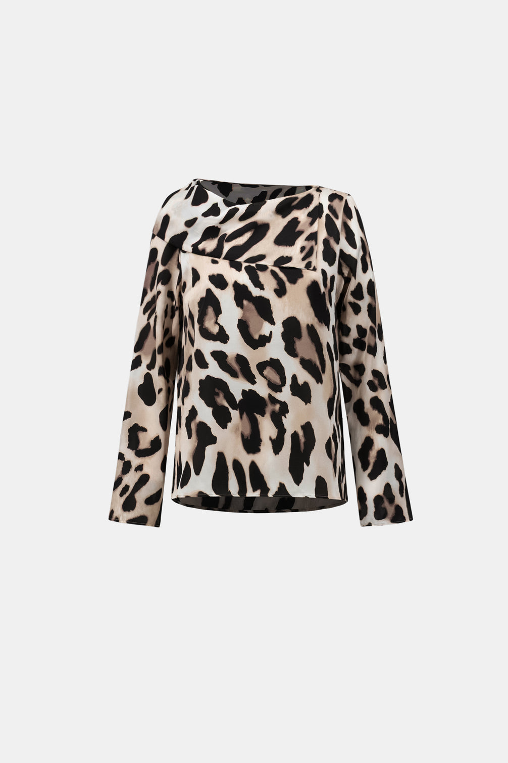 Animal Print Satin Top 842