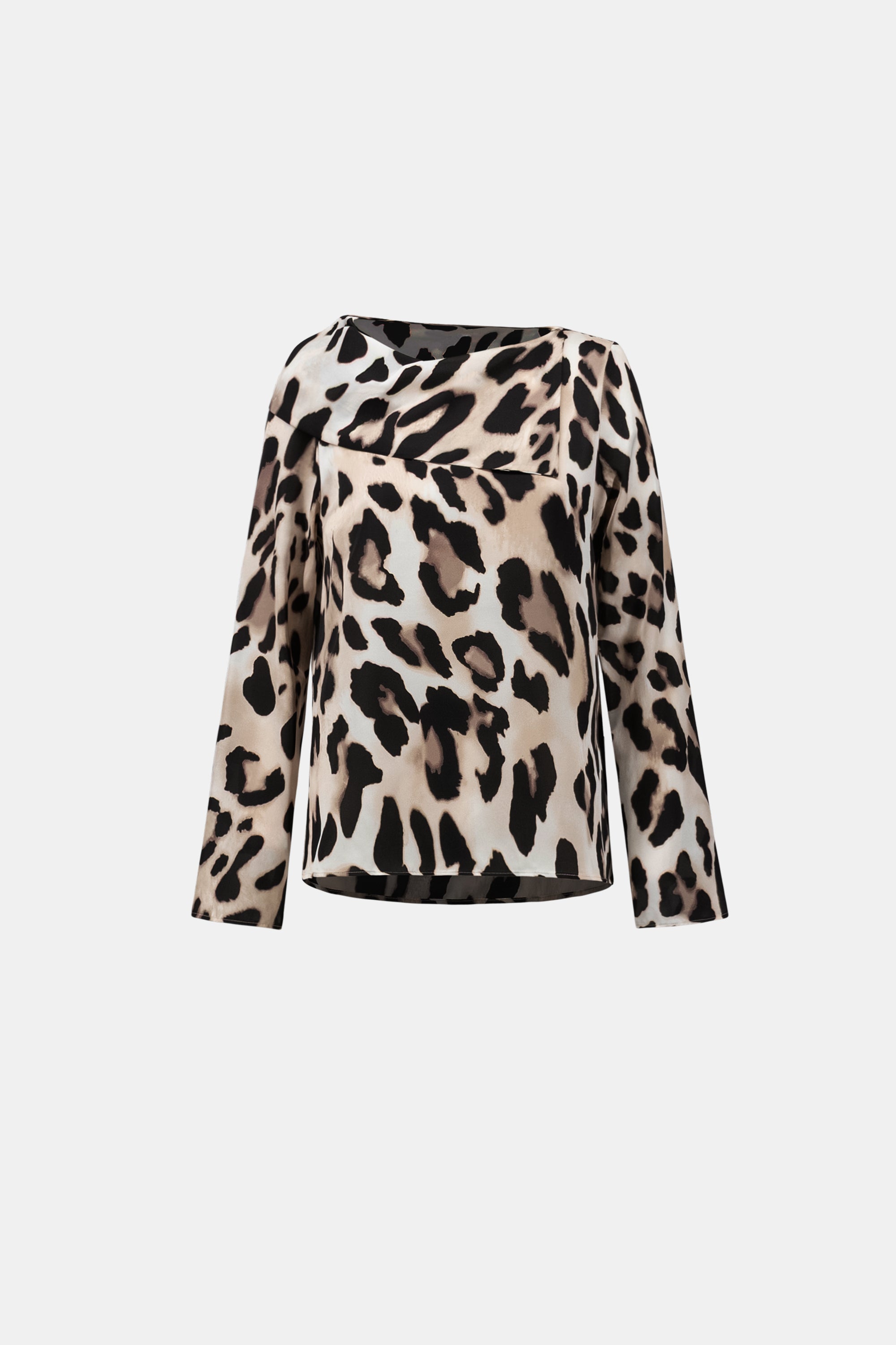 Animal Print Satin Top 842