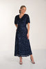 Sequined Midi Length Dress with Sleeves 800