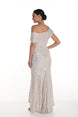 Sequinned Long Knit Dress 779