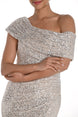 Sequinned Long Knit Dress 779