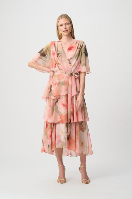 Printed Chiffon Fit & Flare Dress 867