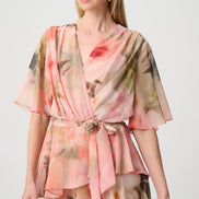 Printed Chiffon Fit & Flare Dress 867