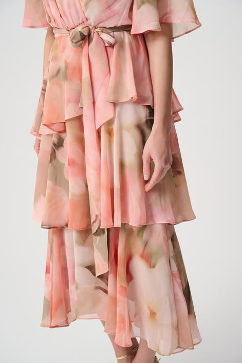 Printed Chiffon Fit & Flare Dress 867