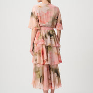 Printed Chiffon Fit & Flare Dress 867