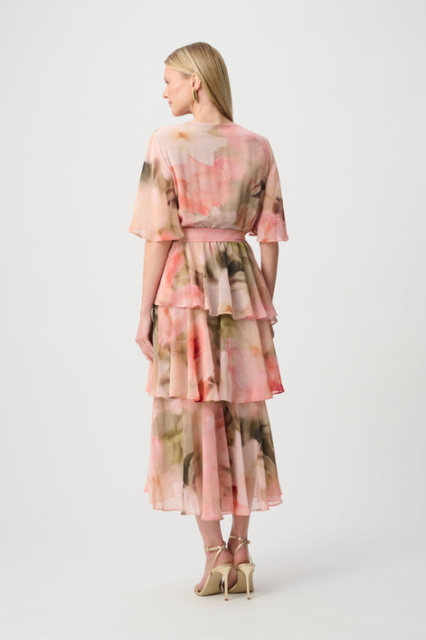 Printed Chiffon Fit & Flare Dress 867
