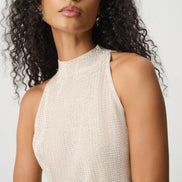 Rhinestone Mock-Neck Top 870