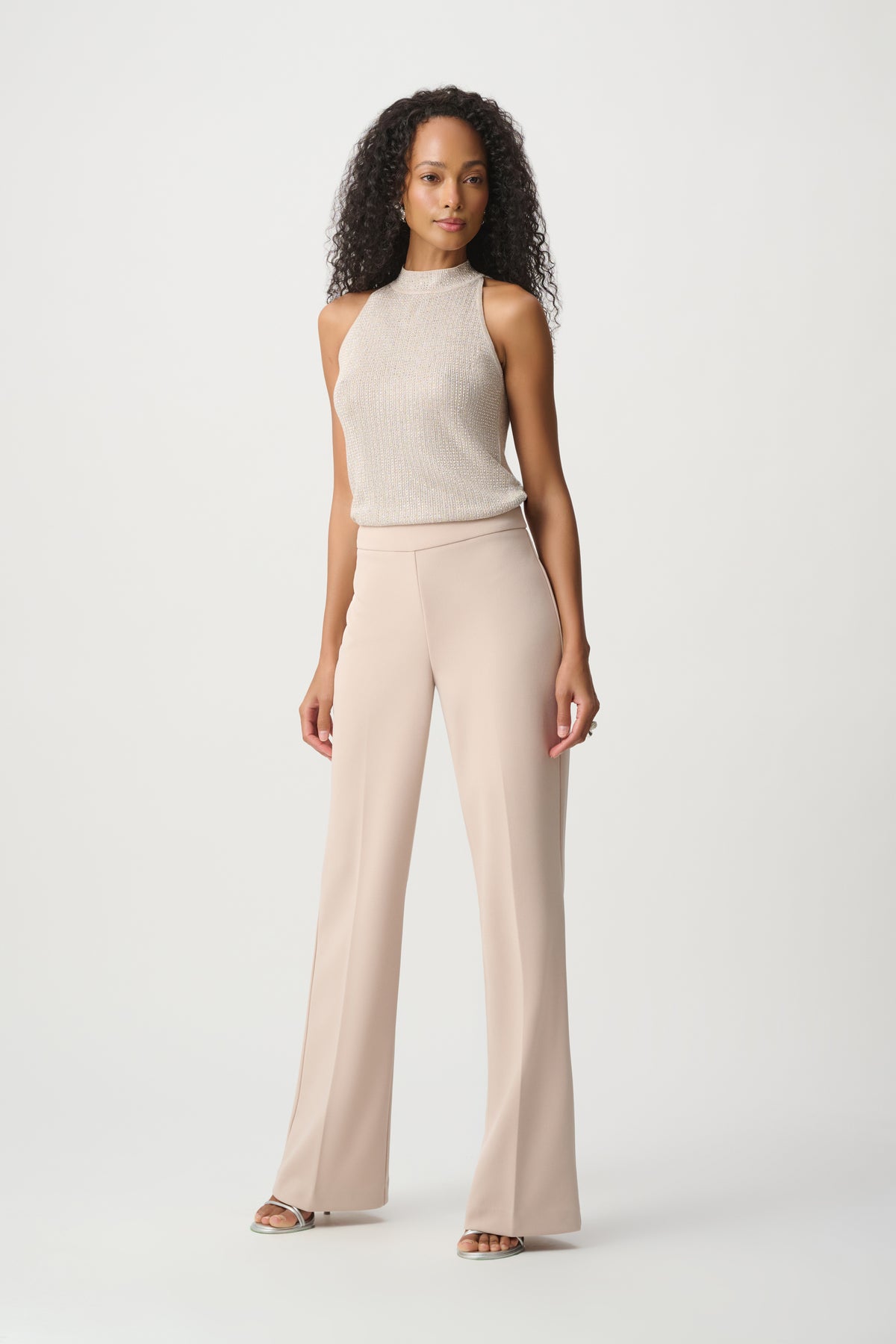 Rhinestone Mock-Neck Top 870