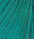 Long Beaded Blouson Style Dress