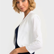 Silky Knit 3/4 Sleeve Bolero 940