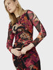 Floral Bodycon Knee Length Dress 662