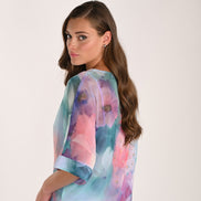 Chiffon Blouse And Matching Skirt Set 818