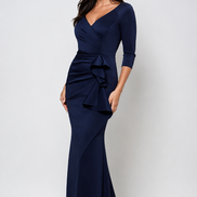 Long Stretch Scuba Gown 808