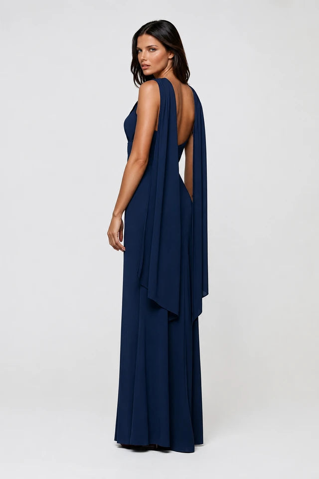 Maxi Halter Neck Gown 853