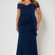 Long Off Shoulder Gown 788