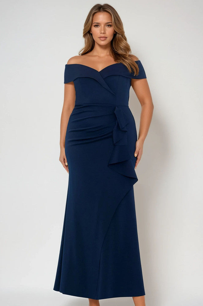 Long Off Shoulder Gown 788