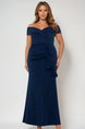 Long Off Shoulder Gown 788