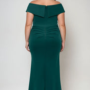 Long Off Shoulder Gown 788