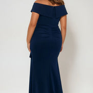 Long Off Shoulder Gown 788