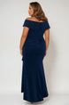 Long Off Shoulder Gown 788