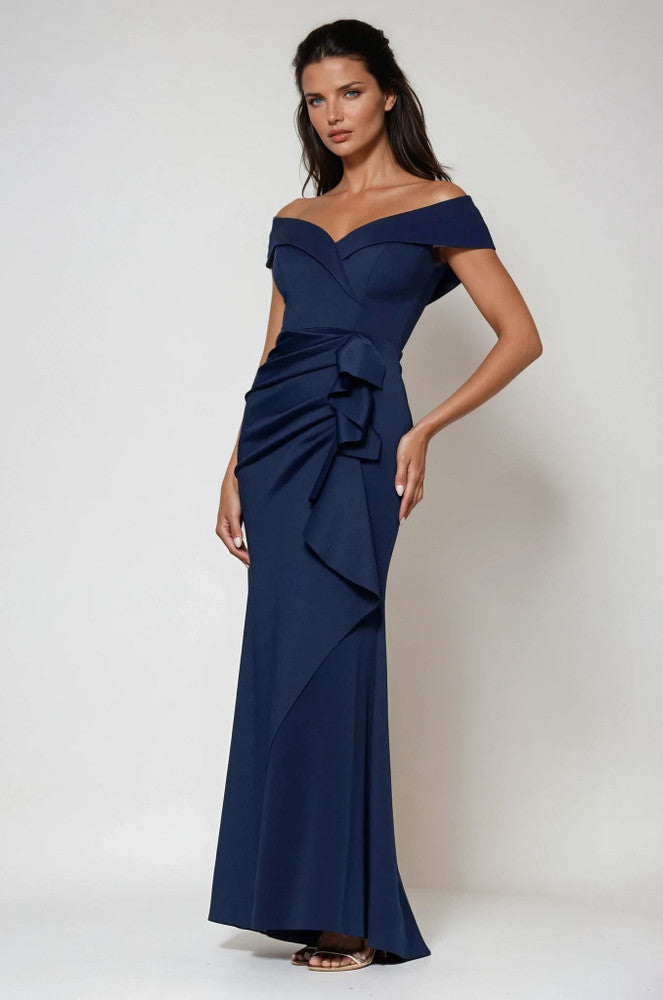 Long Off Shoulder Gown 788