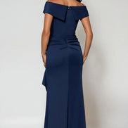Long Off Shoulder Gown 788