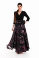 Woven Floral Embroidered Long Dress 674