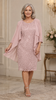 Embroidered Lace Dress and Jacket Set 491