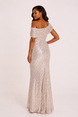 Sequinned Long Knit Dress 779