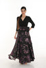Woven Floral Embroidered Long Dress