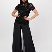Wide Leg High Waisted Pants 658