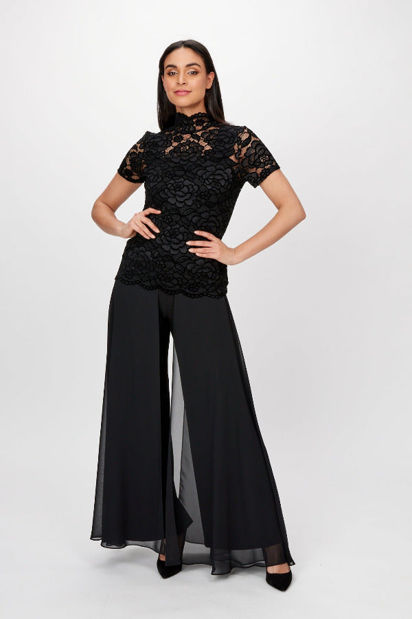 Wide Leg High Waisted Pants 658