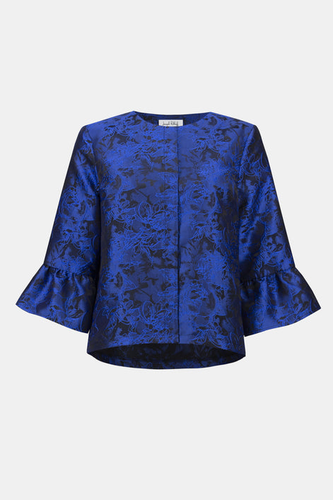 Floral Jacket With Flare Sleeves