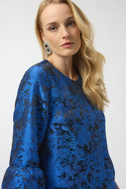 Floral Jacket With Flare Sleeves