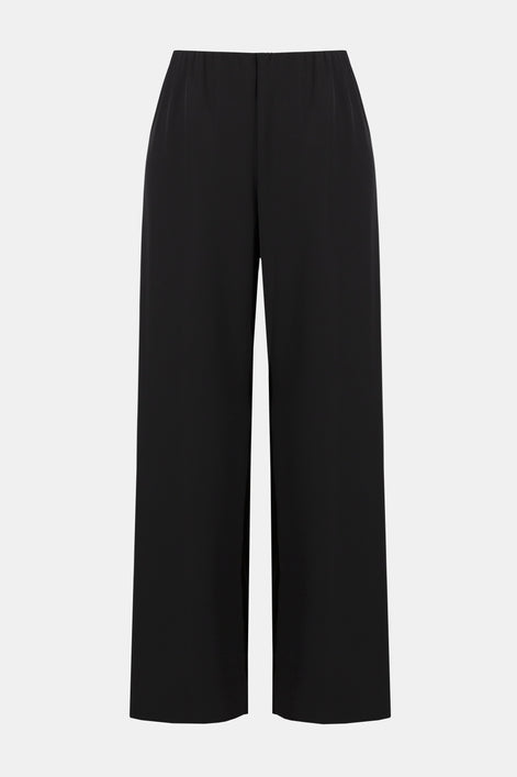 High-waisted Twill Wide-leg Trousers