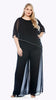 Wide Leg Chiffon Overlay Pant