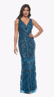 Floor Length Beaded Gown with Fishtail Skirt 268