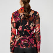 V-Neck Floral Top 663