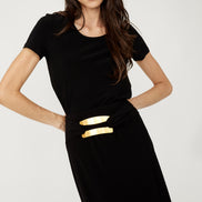 High Waisted Embellished Pencil Skirt 681