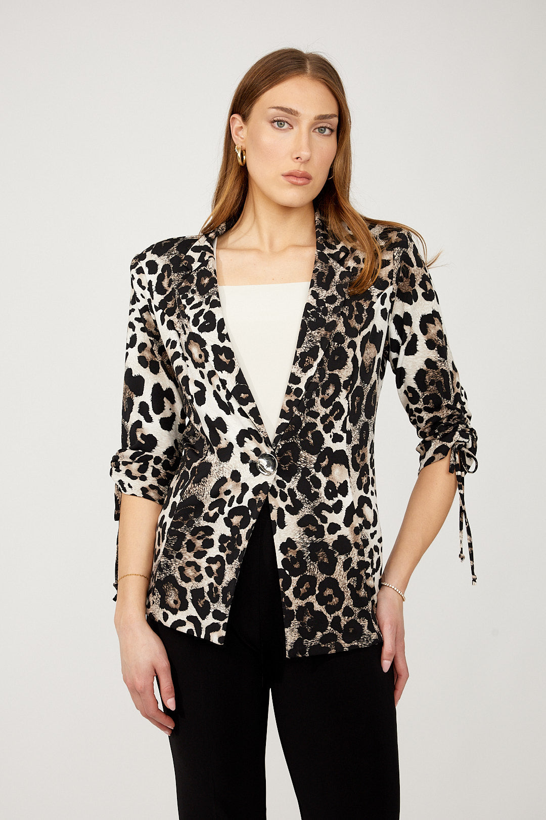 Leopard Print Casual Blazer