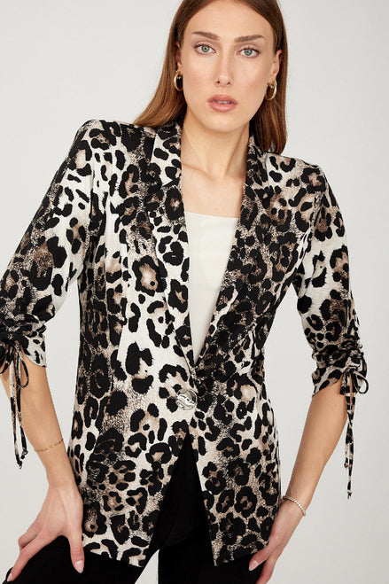 Leopard Print Casual Blazer