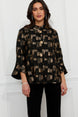 Abstract Black & Gold Jacket 697