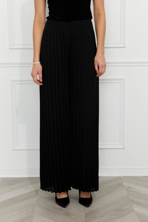Pleated Wide-leg Trousers