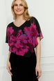 Floral Knee-length Shift Dress Style 766