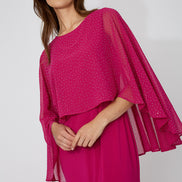 Pink Embellished Formal Dress 783