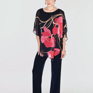 Floral Cape Top 843