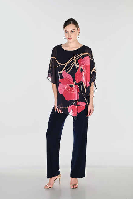 Floral Cape Top 843