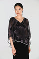 Elegant Floral V-neck Pullover 845