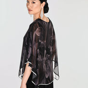 Elegant Floral V-neck Pullover 845